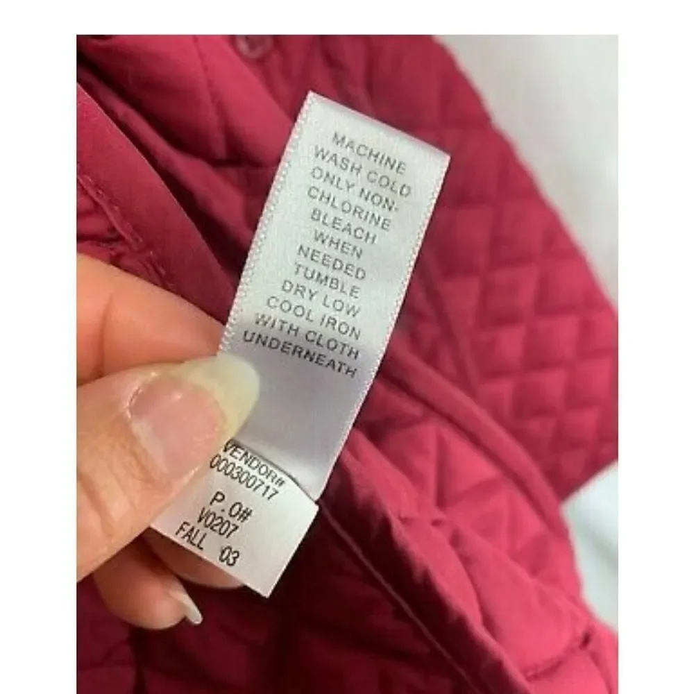 Banana Republic Red Quilted Jacket